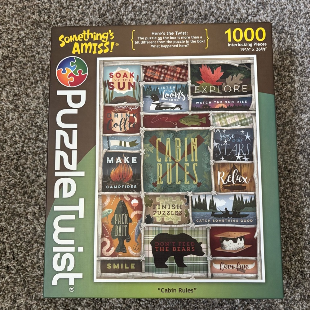 Cabin Rules Jigsaw Puzzle - 1000 Pieces